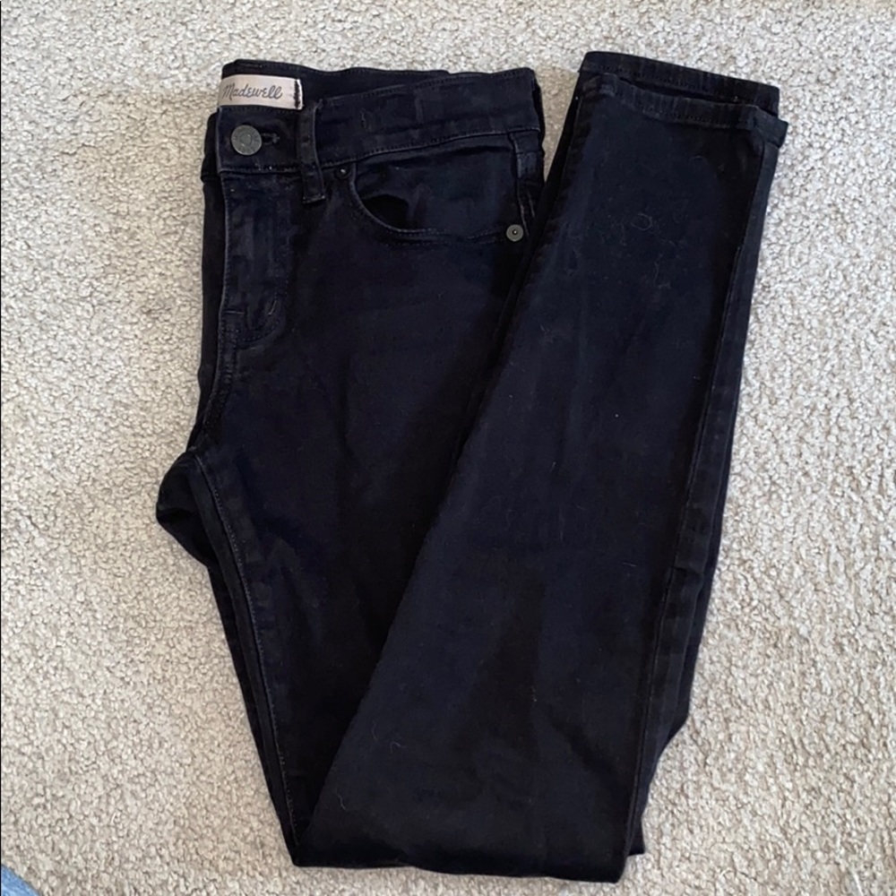 Madewell black skinny jeans